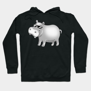 Hip Cool Hippopotamus Funny Hippo Hoodie